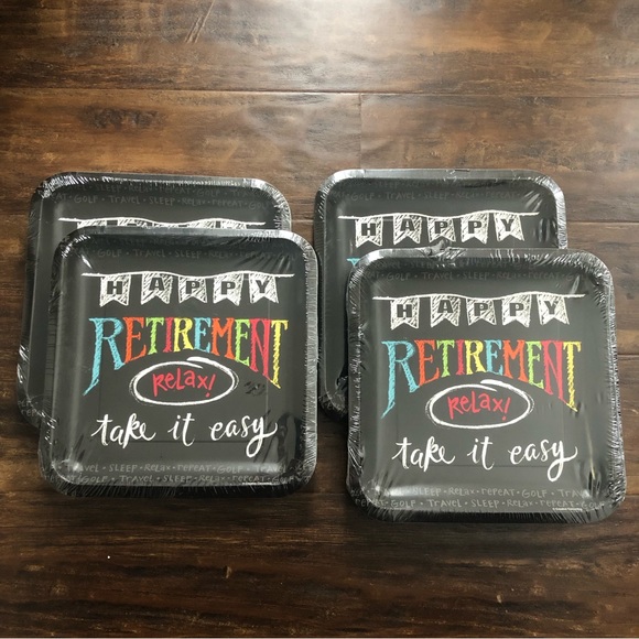 Creative Converting Party Supplies 4 Sets Of Retirement Party Plates Retirement Party